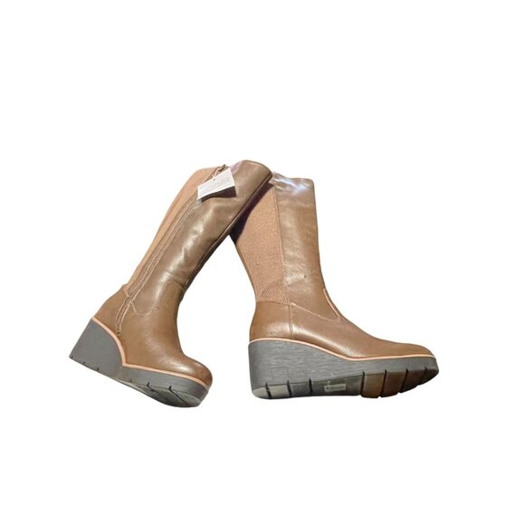 Naturalizer Soul Womens Brown Wedge Knee High Boots Size 9.5 Medium - Picture 7 of 11